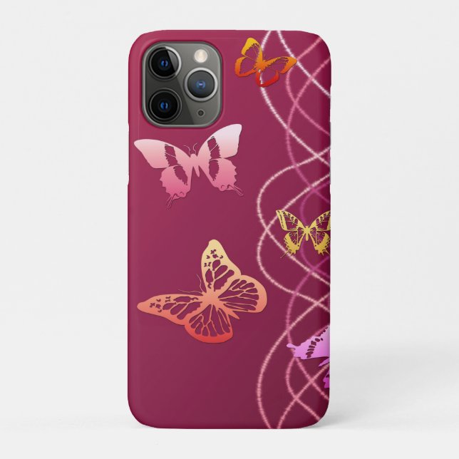 Funda De Case-Mate Para iPhone Mariposas (Reverso)