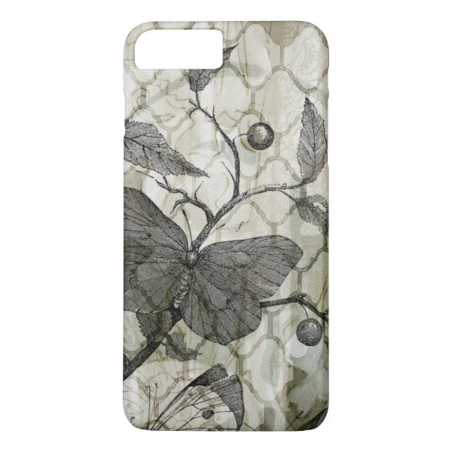 Funda De Case-Mate Para iPhone Mariposas árabes (Reverso)