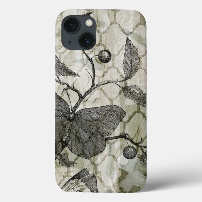 Funda De Case-Mate Para iPhone Mariposas árabes (Reverso)