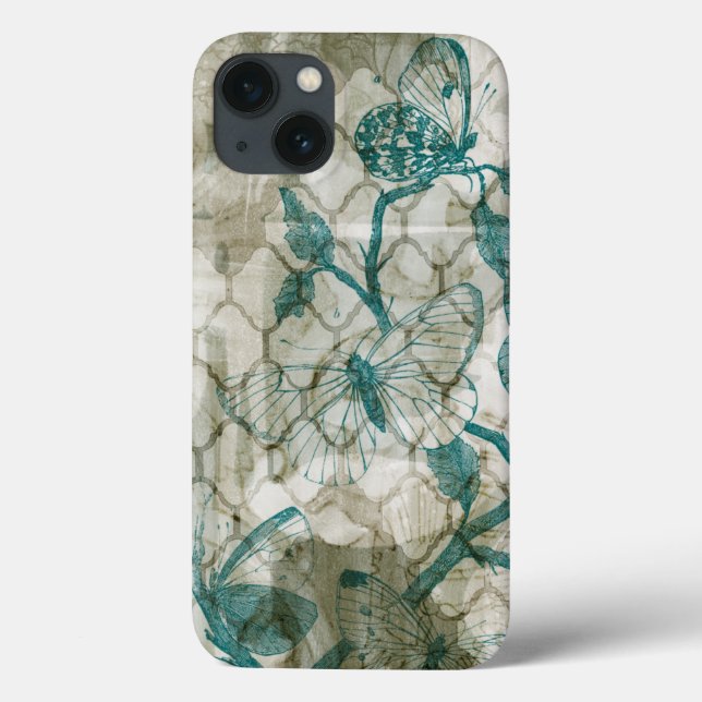 Funda De Case-Mate Para iPhone Mariposas árabes VI (Reverso)