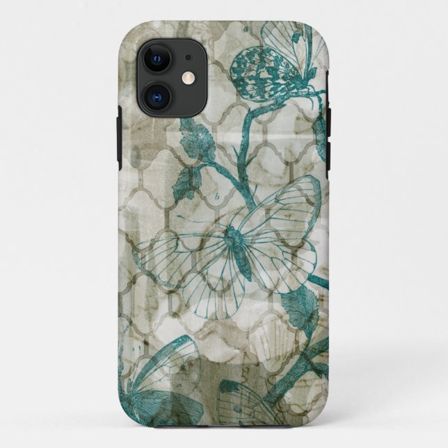 Funda De Case-Mate Para iPhone Mariposas árabes VI (Reverso)