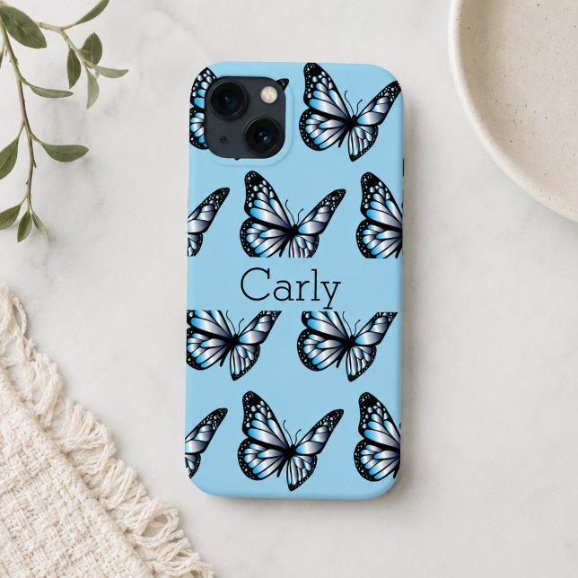 Funda De Case-Mate Para iPhone Mariposas Azules (Subido por el creador)