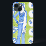 Funda Para iPhone 13 Mariposas azules alrededor de un Chica glamuroso<br><div class="desc">Mariposas azules flotando en este artículo de Chariklia Zarris, rodeando a un glamoroso chica. Los colores brillantes forman el fondo de esta impresión, agregando algunos tonos bonitos a esta pieza. ¡Consigue tu copia ahora!</div>