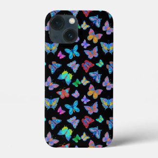 Funda Para iPhone 13 Mini mariposas coloridas