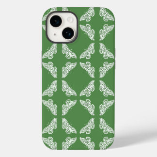 Funda Para iPhone 14 De Case-Mate Mariposas de artesanía y artes verdes de vidrio