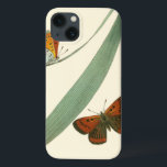 Funda Para iPhone 13 Mariposas de colores fluyen alrededor de una hoja<br><div class="desc">Una impresión depurada de dos mariposas coloridas revoloteando alrededor de una hoja. Aunque la pieza es simple,  es deslumbrante en su belleza. ¡Regale esto como un regalo a un ser querido o malograte!</div>