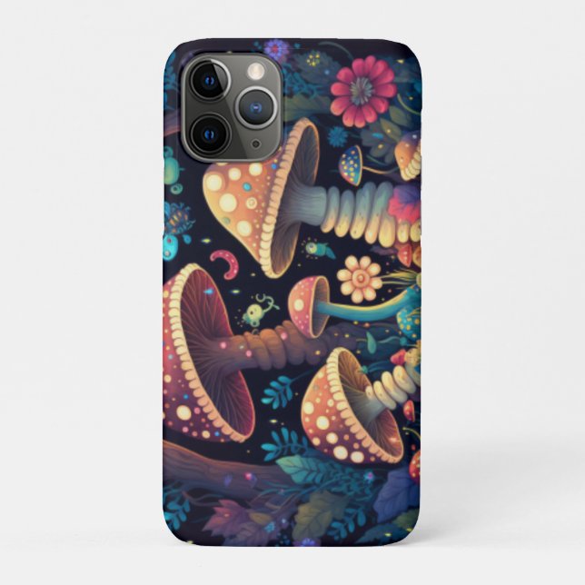 Funda De Case-Mate Para iPhone Mariposas de hongos mágicos (Reverso)