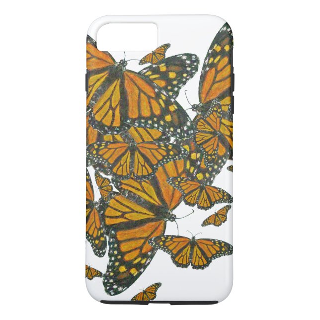 Funda De Case-Mate Para iPhone Mariposas de monarca - migración (Reverso)