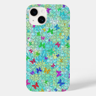 Funda Para iPhone 14 De Case-Mate Mariposas de rompecabezas y dias coloridas por STa