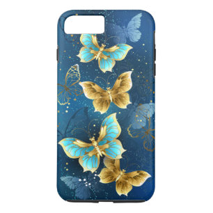 Funda Para iPhone 8 Plus/7 Plus Mariposas doradas