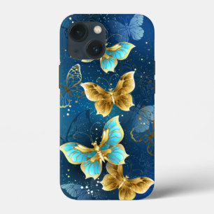 Funda Para iPhone 13 Mini Mariposas doradas