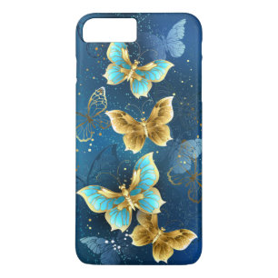 Funda Para iPhone 8 Plus/7 Plus Mariposas doradas
