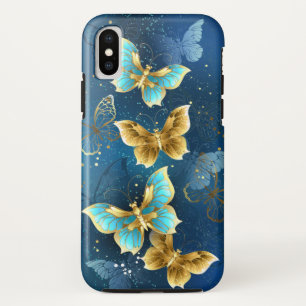 Funda Para iPhone X Mariposas doradas