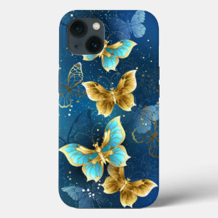 Funda Para iPhone 13 Mariposas doradas