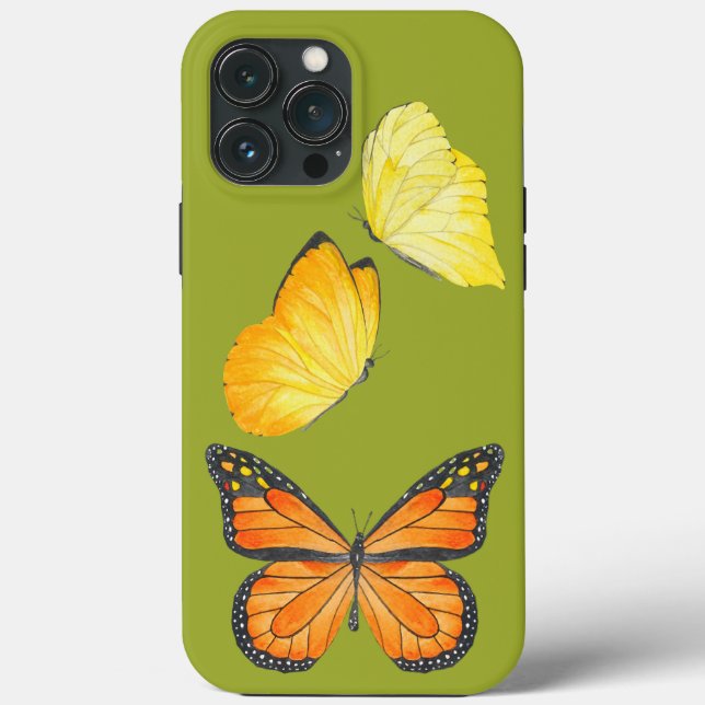 Funda De Case-Mate Para iPhone Mariposas en un estuche para iPhone (A) (Reverso )