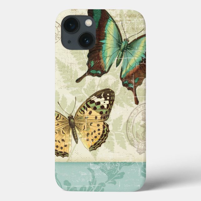 Funda De Case-Mate Para iPhone Mariposas gemelas (Reverso)