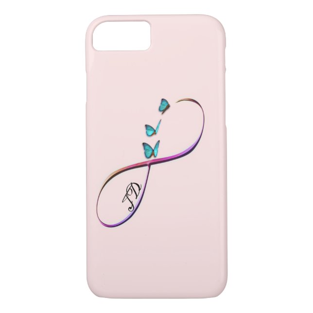 Funda De Case-Mate Para iPhone mariposas infinitas (Reverso)