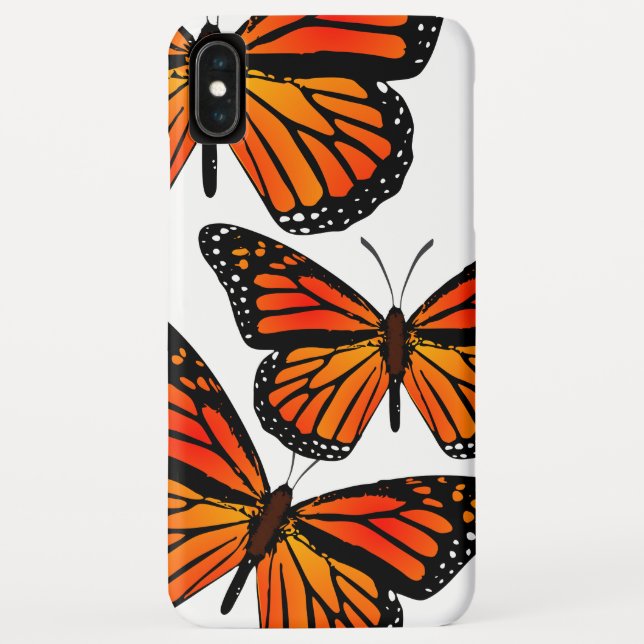 Funda De Case-Mate Para iPhone Mariposas monarcas (Reverso)
