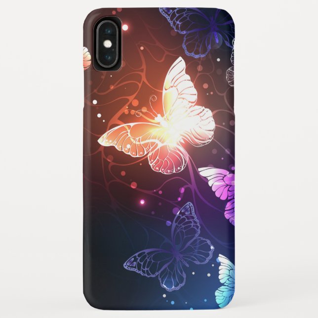 Funda De Case-Mate Para iPhone Mariposas nocturnas brillantes (Reverso)