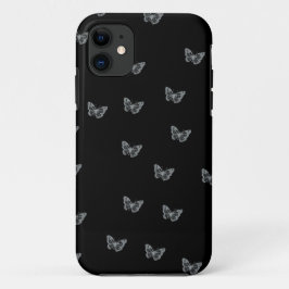 Funda Para iPhone 11 Mariposas plateadas