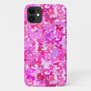 Funda Para iPhone 11 Mariposas, púrpura, lavanda, rosa