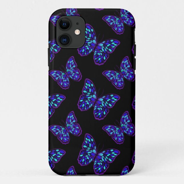 Funda De Case-Mate Para iPhone Mariposas que brillan intensamente (Reverso)