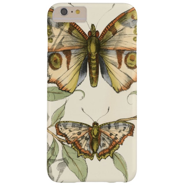Funda De Case-Mate Para iPhone Mariposas tándem sobre hojas verdes (Reverso)