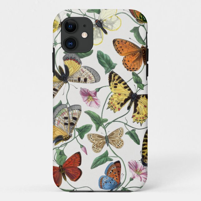 Funda De Case-Mate Para iPhone Mariposas y mariposas 2 (Reverso)