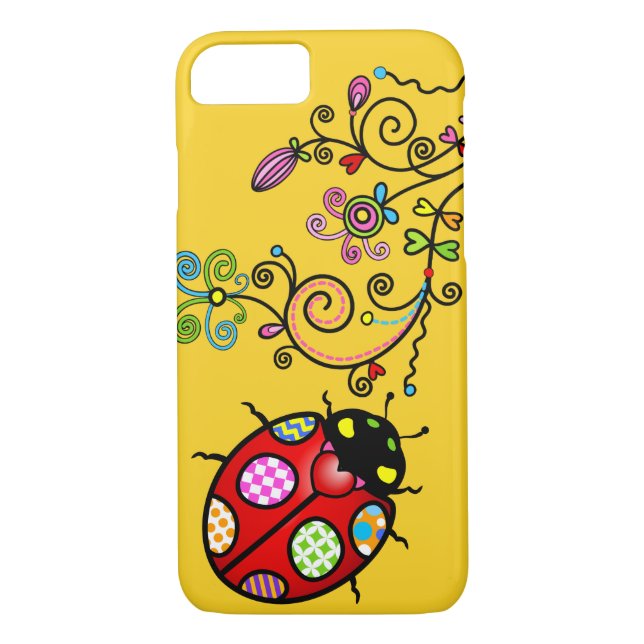Funda De Case-Mate Para iPhone Mariquita enrrollada e iPhone rizado 7 de las (Reverso)