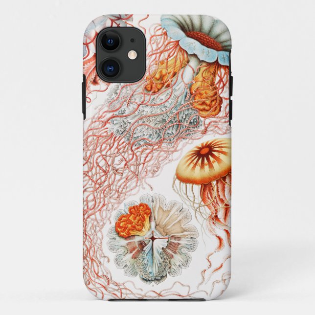 Funda De Case-Mate Para iPhone Marisco, Discomedusae de Ernst Haeckel (Reverso)