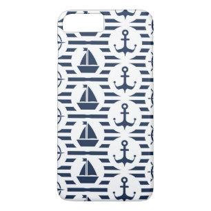 Funda Para iPhone 8 Plus/7 Plus Marítimo en modelo azul