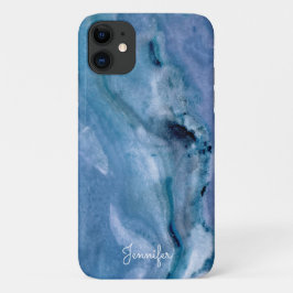 Funda Para iPhone 11 Mármol azul