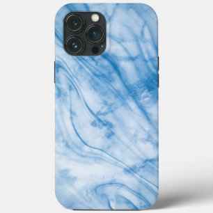 Funda Para iPhone 13 Pro Max Mármol Azul Elegante