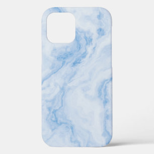 Funda Para iPhone 12 Mármol azul polvoriento de piedra moderna