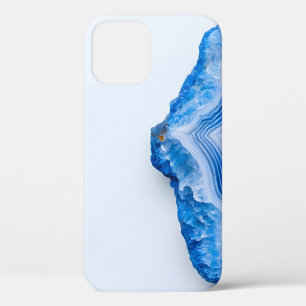 Funda Para iPhone 12 Pro Mármol azul polvoriento de piedra moderna