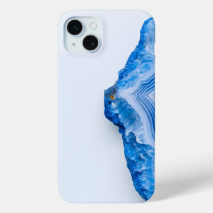 Funda Para iPhone 15 Mini Mármol azul polvoriento de piedra moderna