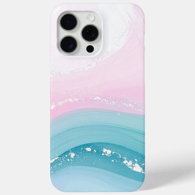 Funda De Case-Mate Para iPhone Mármol azul polvoriento de piedra moderna (Reverso )
