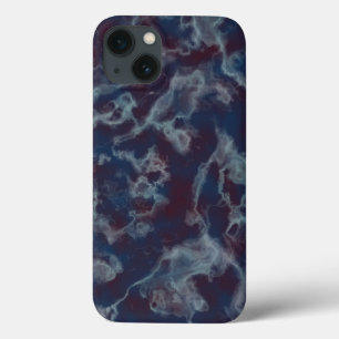 Funda Para iPhone 13 mármol azul y violeta