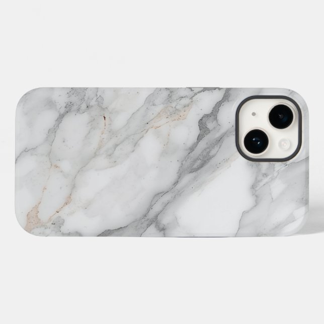 Funda De Case-Mate Para iPhone Mármol Blanco (Reverso (Horizontal))