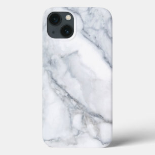 Funda Para iPhone 13 Mármol blanco Carrara Calacatta Textura