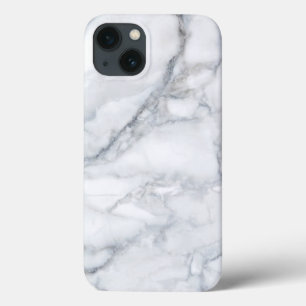Funda Para iPhone 13 Mármol blanco Carrara Calacatta Textura