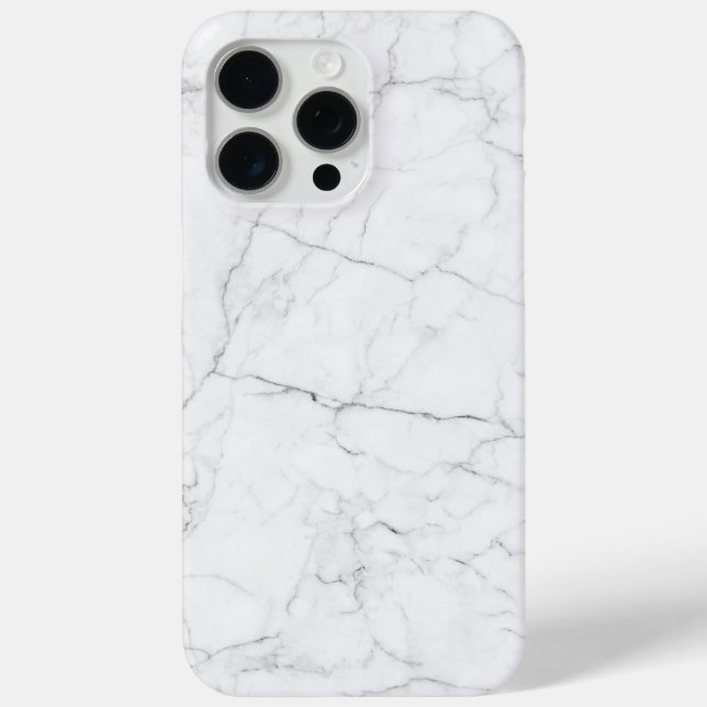 Funda De Case-Mate Para iPhone Mármol blanco elegante (Reverso )