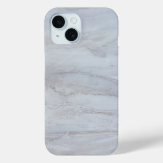 Funda Para iPhone 15 Mármol Blanco Elegante