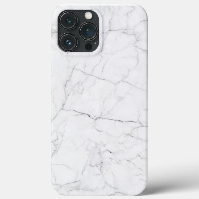 Funda De Case-Mate Para iPhone Mármol blanco elegante (Reverso )