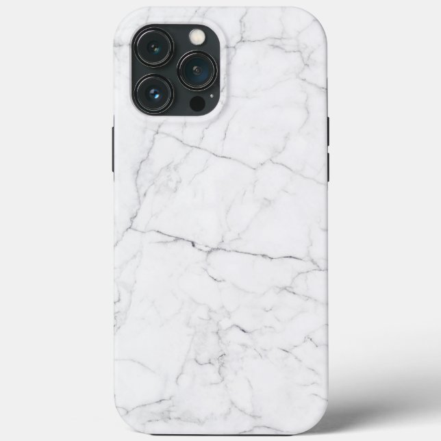 Funda De Case-Mate Para iPhone Mármol blanco elegante (Reverso )