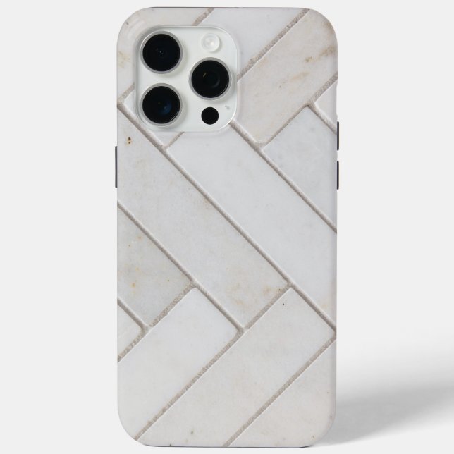 Funda De Case-Mate Para iPhone Mármol Blanco Elegante (Reverso )