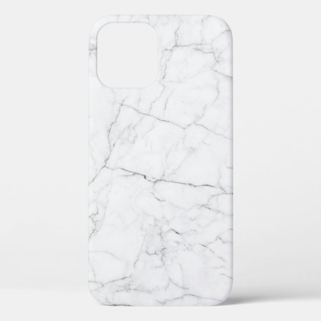 Funda De Case-Mate Para iPhone Mármol blanco elegante (Reverso )