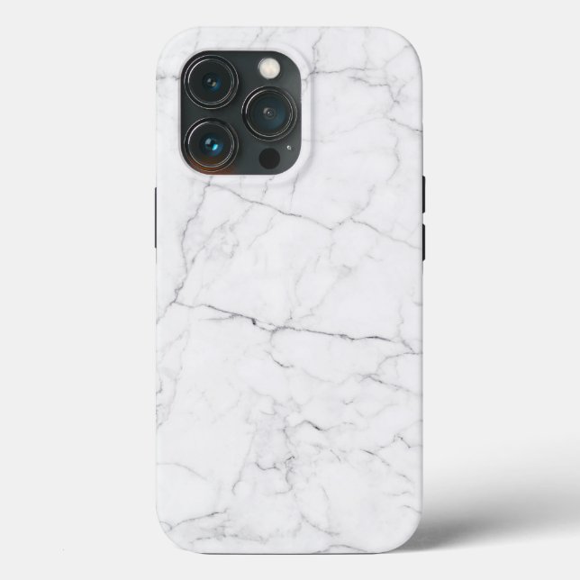 Funda De Case-Mate Para iPhone Mármol blanco elegante (Reverso )