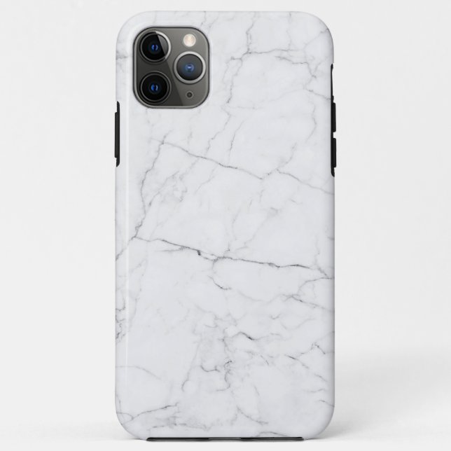 Funda De Case-Mate Para iPhone Mármol Blanco Elegante (Reverso)