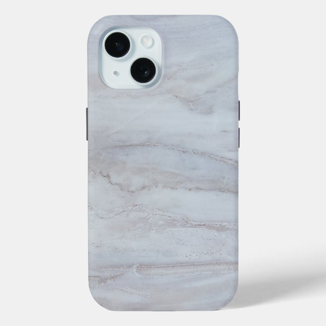 Funda De Case-Mate Para iPhone Mármol Blanco Elegante (Reverso )